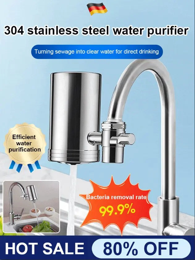 YS Special HydraPure™ – Filtro de Agua para Grifo | Purificador Doméstico de 7 Capas, Agua Pura y Saludable al Instante