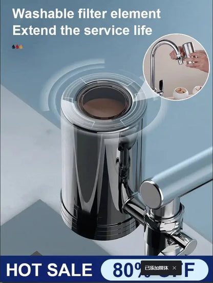 YS Special HydraPure™ – Filtro de Agua para Grifo | Purificador Doméstico de 7 Capas, Agua Pura y Saludable al Instante